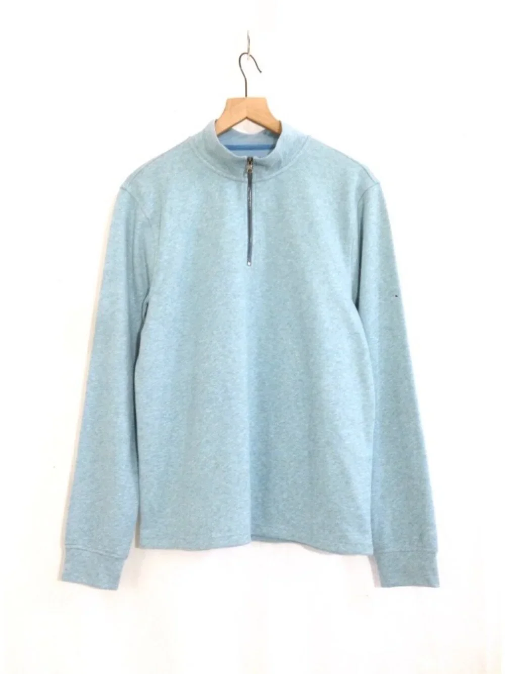J.Crew Men’s Soft-knit, Half-zip Pullover Fall 26 Sample in Vintage Teal-Med-NWT